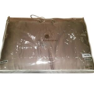 LILI ALESSANDRA QUEEN DUVET TAUPE SENSE & SENSIBILITY NEW 96” X 98”